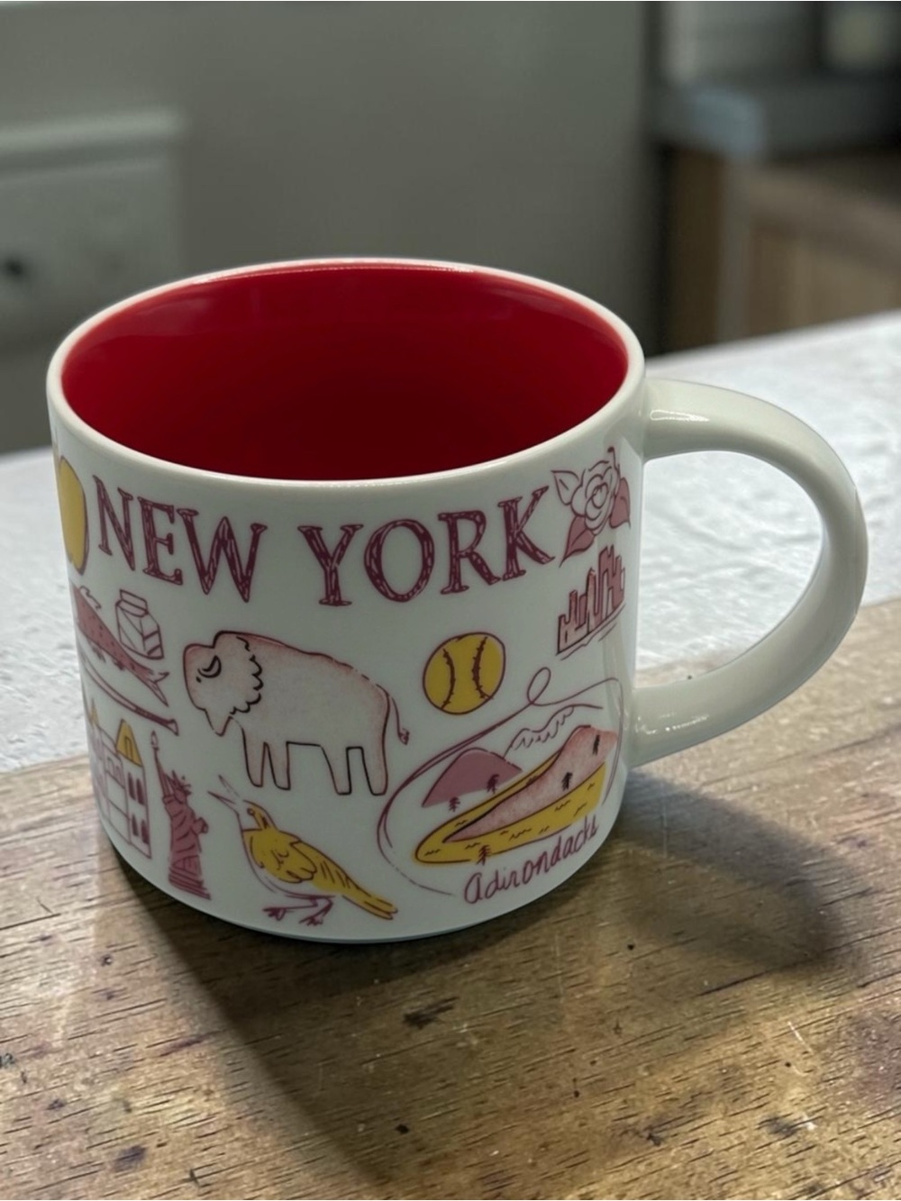 2022 Starbucks NEW YORK Been There Across The World Series Coffee Mug Red White